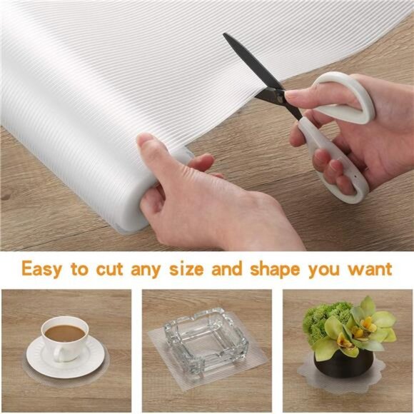 Shelf Liner, 17.5 Inch x 25 FT Non Adhesive Cabinet Liner, Double Sided Non-Slip - Picture 5 of 8